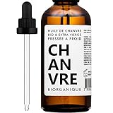 BIO Hanföl 100% rein, natürlich und kaltgepresst - 100 ml - Pflege für Haare, Körper, Haut, Anti-Aging, Gesicht