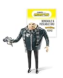 The Noble Collection Minions Bendyfigs - Gru - Noble Toys 16cm Bendable Posable Collectible Doll Figure with Stand and Mini Accessory