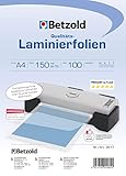 Betzold - Laminier-Folien A4 100 Stück - Laminier-Taschen Folier-Folien