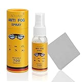 Anti Beschlag Spray, Fog für Brillen Beschlagspray,30ml Hochleistungs Anti-Beschlag Spray,Defogger Antibeschlag Beschlagspray Taucherbrillen Skibrillen Brillengläser,Schnorchelmaske