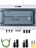 Solar PV Anschlusskasten Photovoltaik DC 500V 6-string 15A IP65 wasserdicht Gehäuse Überspannungsschutz Blitzschutz (6 in 1 out 15A)