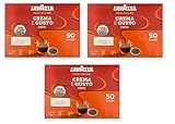 3x Lavazza Crema e Gusto Forte Cialde 50 Kaffeepads Italienischer Kaffee gerösteten und gemahlenen Kaffee