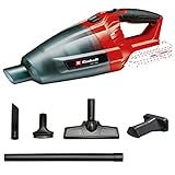 Einhell Akku-Handstaubsauger TE-VC 18 Li-Solo Power X-Change (Lithium-Ionen, 540 ml-Staubfangbehälter, inkl. 3 Düsen, Verlängerung, Wandhalterung, ohne Akku und Ladegerät), Schwarz, Rot