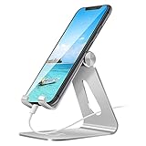 Gritin Handy Ständer, Multi-Winkel Handy Halterung Verstellbare Handyhalterung, Universal Faltbarer Tisch Halter für iPhone 14, 14 Plus, 14 Pro, Pro Max, 13, 12, 11, XR, X, XS, Huawei, Galaxy, Xiaomi