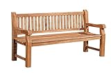 myangels Teakbank Jackson V2 240 cm, Farbe:Teak