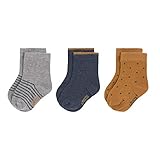 LÄSSIG Unisex Kinder gots biologisch katoen Kindersocken, Blau, 23-26 EU