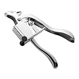 Clicitina Edelstahl-Pressfleischwolf Crusher Steel Chopper Knoblauchschälerpresse Küche, Esszimmer & Bar FOp73 (White, One Size)