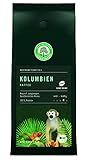 Lebensbaum Kolumbien Kaffee ganze Bohne, Bio-Kaffee aus Arabica-Bohnen mit facettenreichen Aromen, milder und aromatischer Geschmack, vegan, 250g