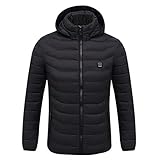 Winterjacke Herren Warme Langarm Dicke Wolle Wickeljacke Wetterfest Oversize Atmungsaktiv Wasserdicht Outdoorjacke Lose Softshell Gemütlich Casual Winter Mantel