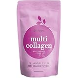 Divique Kollagen Pulver [500g] - Premium Collagen Complex Typ 1, 2, 3, 5, 10 - 100% Kollagen Hydrolysat Peptide - 10.000 mg Collagen pro Tag - geschmacksneutral, wasserlöslich, ohne Zusatzstoffe