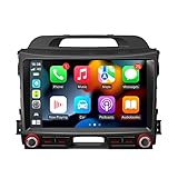 XTRONS 9 Zoll 1280*720 HD IPS Touchscreen Android 12 Autoradio Octa Core 2+32 Eingebautes CarAutoPlay/Android Auto/DSP Unterstützung WiFi/AHD-Kamera/GPS für Kia Sportage Series 3(2010-2015)