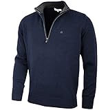 Calvin Klein Golf Herren Baumwollpullover - Marine - L