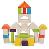 30-teiliges klassisches Holzbaustein-Set für Kinder, Kleinkinder, frühpädagogisches Baustein-Set, Vorschulspielzeug für Kinder im Alter von 3 bis 9 Jahren