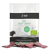 Bio BEEF JERKY - PALEO - 75% Protein - LOWER-CARB - Allgäuer Weiderind (4 x 30g) - Biltong - Trockenfleisch aus ÖSTERREICH