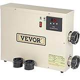 VEVOR Poolheizung Thermostat 5,5kW Schwimmbadheizung 220V 25A Wärmepumpe 450×105×355mm Wärmetauscher Pool 22-50°C Poolheizung max. 924,6Gallonen/3,5m³ ideal für Schwimmbäder SPA-Pools Badewannen usw.