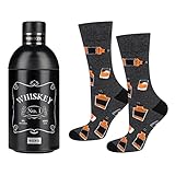 soxo Bunte Socken Herren Lustige Geschenke Für Männer Whisky Geschenkset 40 - 45 EU Whiskey Geschenkdose 2