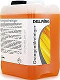 DELLWING Orangenölreiniger Konzentrat 5L – Premium Orangenreiniger Konzentrat / Universalreiniger mit Zitrusduft gegen Flecken, Fette, Öle, Klebereste und Harze