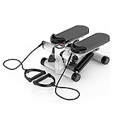 Mini Stepper, 2 in 1 Stepper Heimtrainer Stepper für Zuhause mit Einstellbarem Widerstand, Auf- und Abwärts-Stepper Hometrainer mit LED Display & 2 Expandern, geeignet für Anfänger und Geübte