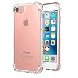 Jenuos iPhone SE 2022 5G Hülle SE 3 Handyhülle, iPhone 7/8/SE 2020 Hülle, Transparent Silikon Durchsichtige Schutzhülle TPU Bumper Case für iPhone 8/7/SE 2020 4.7'-Transparent (7G-TPU-CL)