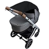 Bambino Benni Universal Sonnensegel für alle Kinderwagen und Verdecksportwagen, Sonnenschutz und Sichtschutz Kinderwagen mit einfacher Befestigung, UPF50+ zertifiziert