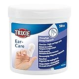 TRIXIE 29392 Ear Care Ohrenpflege, Fingerpads, 50 St.