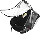 iEasey Universal Regenschutz für Babyschale (für Maxi-Cosi/Cybex/Römer/Pebble Plus und Pro/Cabriofix/Citi) Regenverdeck Wetterschutz Reise Baby Autositz Babytrage Regenschutz, mit Reißverschluss Tür