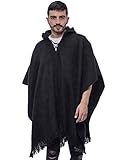 Gamboa Poncho Herren Alpaka Poncho Winter Poncho Jacke Herren Handarbeit Poncho Wintermantel Herren