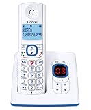 Alcatel F530 Voice Schnurloses DECT-Telefon in modernen Farben, Anrufbeantworter, Freisprecheinrichtung, Display mit Hintergrundbeleuchtung, VIP-Klingeltöne, 10 Anrufmelodien