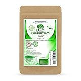 Taurin Pulver 1 Kg 100% rein ohne Zusatzstoffe! 1000g reines Taurin ohne Magnesiumstearat - Bio Protect BV Premium Nahrungsergänzungsmittel