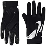 Nike Unisex – Erwachsene Hyperwarm Academy Fußballhandschuhe, Schwarz/Schwarz/Weiß, L