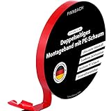 DAS ORIGINAL Premium Doppelseitiges Klebeband [11M] Extra Stark - Universal Schaumstoff Montageband schwarz - aus widerstandsfähigem PE Schaum - 10mm x 11m ultra strong