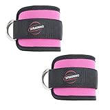 Fußschlaufen Fitness Fußmanschetten Kabelzug Gym Fußschlaufe Fitness Schlaufen Kickbacks Schlaufe D Ring Ankle Straps Kickbacks Fußschlaufe Sport Fußfessel Fußschlaufen Kabelzug Rosa