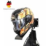 Wandhalter Helm Halterung Helmablage für Motorrad Halter Regal schwarz Profi pulverbeschichtet