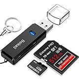 USB 3.0 Kartenleser, Beikell Highspeed SD/Micro SD Kartenlesegerät - Unterstützt SD / Micro SD / TF / SDHC / SDXC / MMC - kompatibel mit Windows/Mac/OS usw.