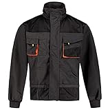 BWOLF Atlas Multifunktionale Arbeitsjacke Männer Arbeitsjacke Herren Arbeitsjacke Bundjacke Strapazierfähig (L)