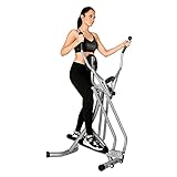 Christopeit Sport Walker Silber – klappbarer Ellipsentrainer – Crosstrainer bis 100kg Gewicht - Stepper mit LCD-Display