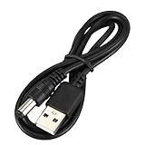 CUTEE USB Kabel 5,5 Mm / 2,1 Mm 5 V DC-Hohlstecker-Stromkabel (Schwarz, 75 cm)