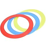 OUKENS 3PCS/Set Ring Toss Game, Jonglieren Akrobatik Werfen Toss Ring Armband Requisiten Hand Clown Spielzeug Blau Rot Gelb