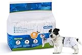 Nobleza Hund Windeln Einweg Weiblich Welpen Training Windeln Super Absorbent Pet Wraps 12 Pack, Größe M