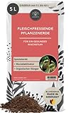 Fleischfressende Pflanzen Erde 5 L - Karnivorenerde - Frisch abgefüllt für Venusfliegenfalle, Sonnentau & andere fleischfressende Pflanzen - Erde für fleischfressende Pflanzen - Carnivoren-Erde