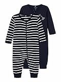 NAME IT Child Schlafanzug 2er-Pack Reißverschluss 92Dark Sapphire