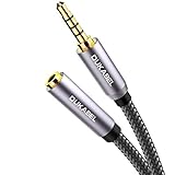 DuKabel Audio Verlängerung Kabel 4 Polig TRRS Kopfhörer Verlängerung 3.5mm Stereo Aux Verlängerungskabel Klinkenkabel mit Vergoldeter Kontakte Headset Mikrofon Verlängerungskabel - Top Series 2.4m