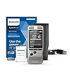 Philips PocketMemo DPM6000 Digitales Diktiergerät, Audiorecorder, Aufnahmegerät inkl. Diktiersoftware SpeechExec Basic 2-Jahres-ABO