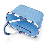 reisenthel carrybag twist azure– Stabiler Einkaufskorb mit viel Stauraum und praktischer Innentasche – Elegantes und wasserabweisendes Design