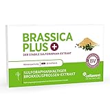 Brassica PLUS – Brokkolisprossen-Extrakt Kapseln – 10 mg stabilisiertes Sulforaphan – 3600 mg Brokkolisprossen – 60 % höhere Bioverfügbarkeit