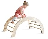 Ehrenkind® Kletterbogen nach Pikler klappbar | Schichtholz + massives Buchen-Holz | Klettergeruest | Kletterbogen für Kinder und Baby | Indoor Klettergerüst Kinder ab 10 Monate