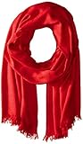 Calvin Klein Damen Ck Logo Scarf Pashmina-Schal, Rouge Red, Einheitsgröße