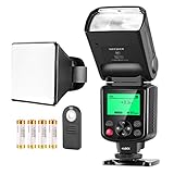 Neewer Blitzgerät NW-670 TTL Speedlite Blitz Set mit IR Drahtlose Fernbedienung, AA-Batterie, Diffusor, für Canon DSLR