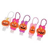 TOYANDONA Leere Handseifenspender mit Halloween-Abdeckung, tragbare Reiseflaschen, nachfüllbar, leere Flaschen für Reisen, Outdoor, Halloween-Zubehör, 5 Stück