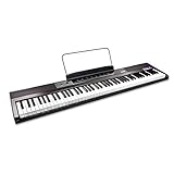 Rockjam 88 Key Digital Piano Tastatur Klavier mit voller Größe Halbgewichtete Schlüssel, Stromversorgung, Notenständer, Klavieranmerkung Aufkleber & einfach Klavierunterricht